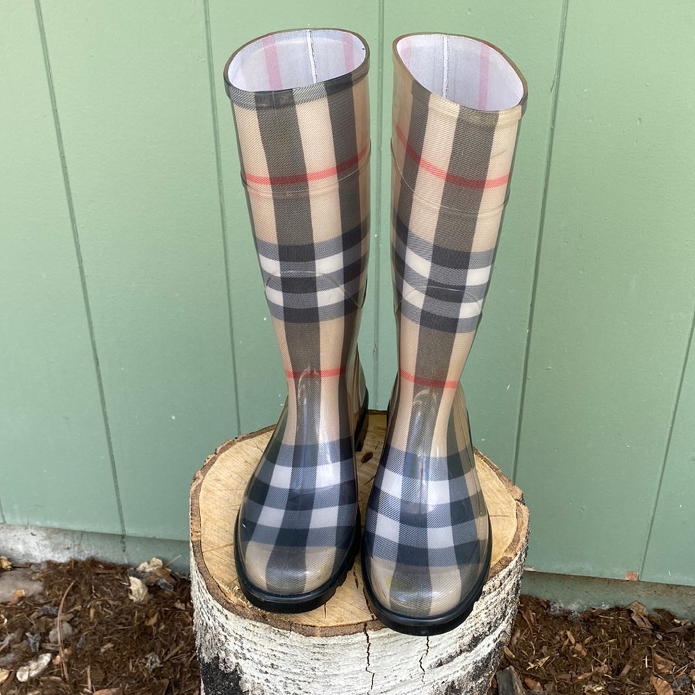 BURBERRY boots Burberry Rain Rubber boots shoes size 9